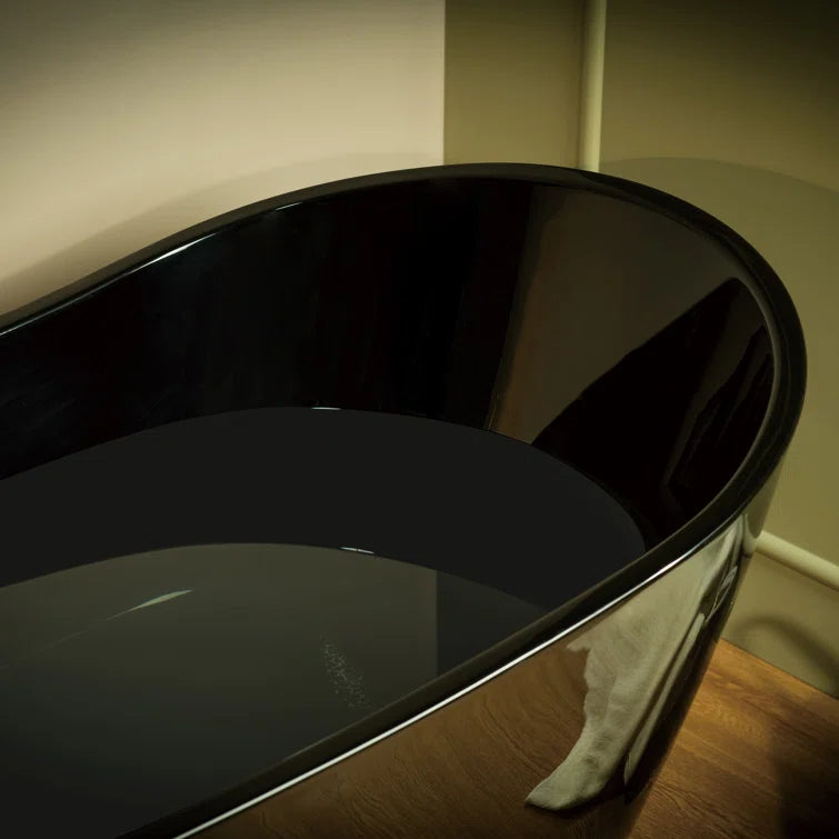 59" x 29" Freestanding Soaking Acrylic Bathtub