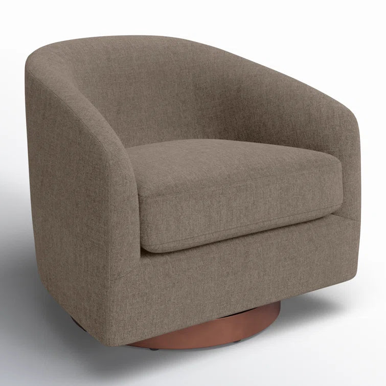 Bennett Upholstered Swivel Barrel Chair