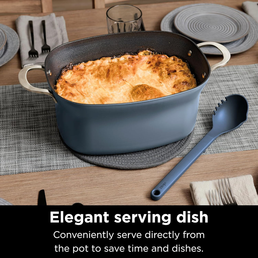 Ninja MC1101 Foodi Everyday Possible Cooker Pro, 8-in-1 Versatility, 6.5 QT, One-Pot Cooking, Replaces 10 Cooking Tools, Faster Cooking, Family-Sized Capacity, Adjustable Temp Control, Midnight Blue