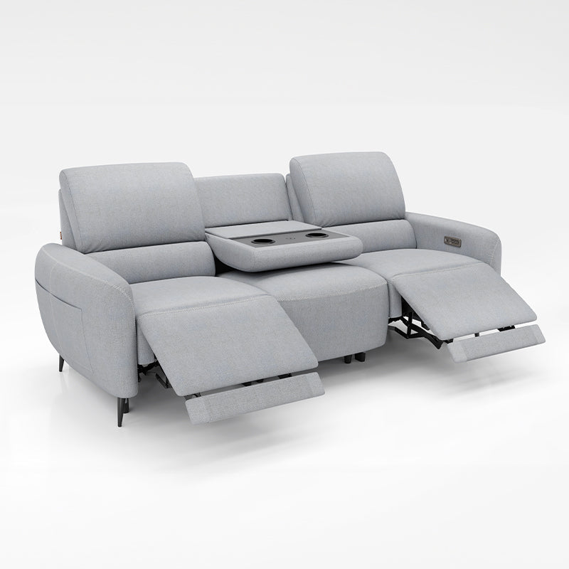AeroStretch 3 Seater Power Zero Wall Recliner Sofa with Drop Down Table Tray