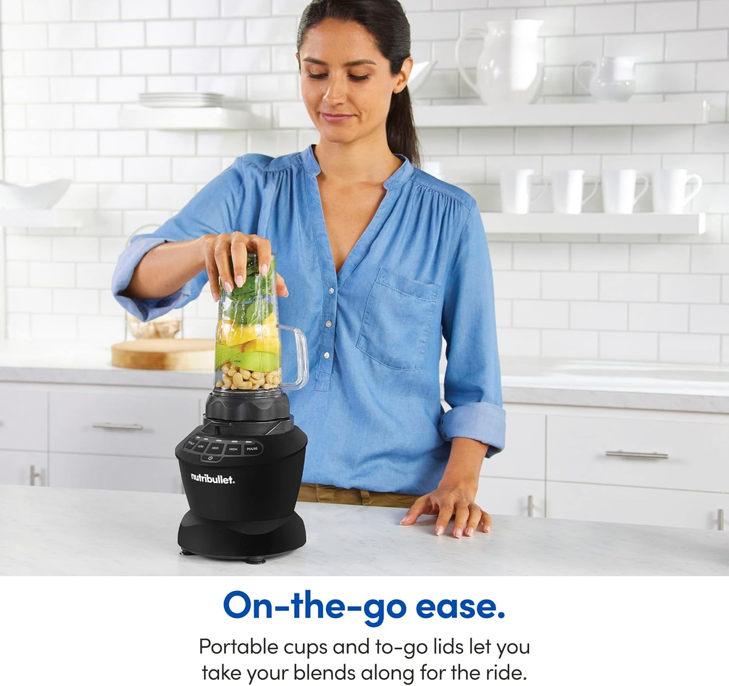 NutriBullet ZNBF30500Z Blender Combo 1200 Watt, 1200W, Dark Gray