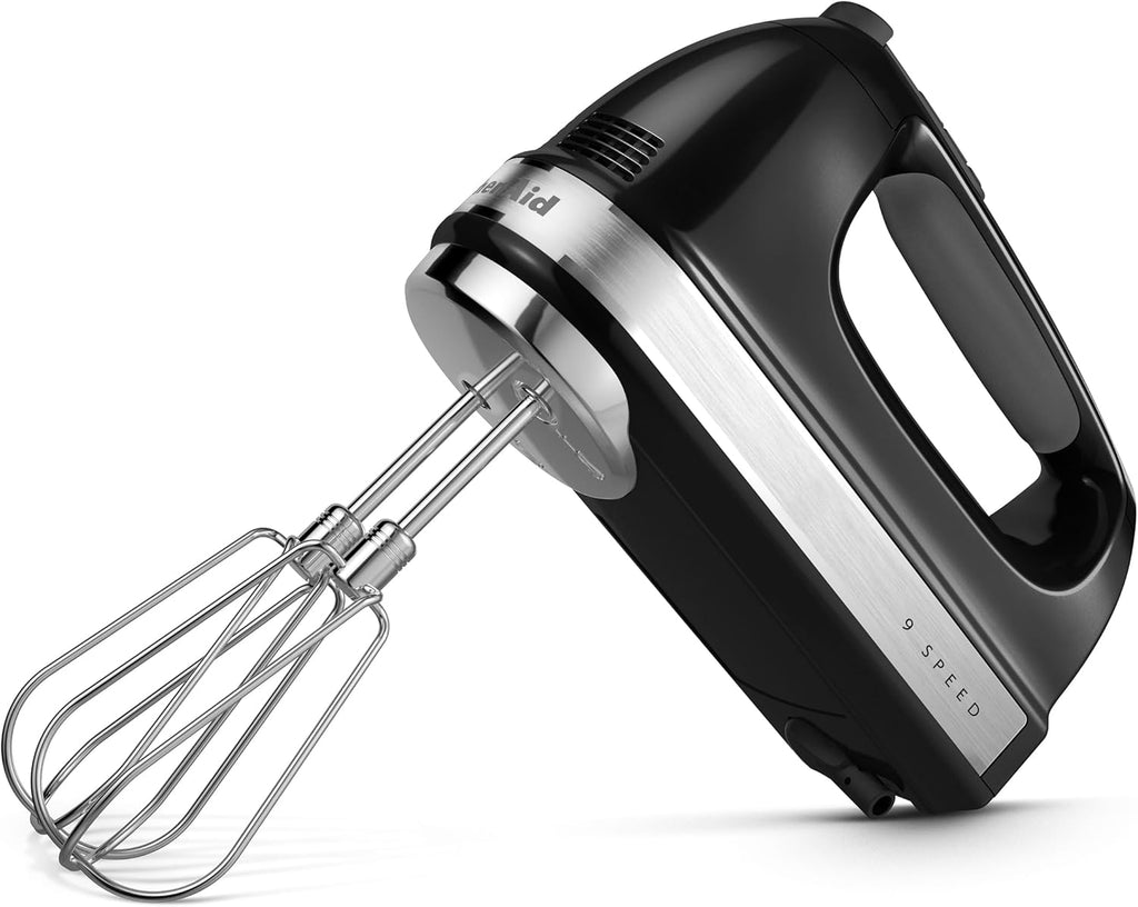 KitchenAid 9-Speed Hand Mixer with Turbo Beater II Accessories and 5 Cup Food Chopper - White