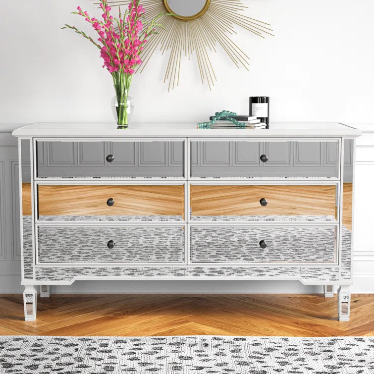Brixton 6 Drawer 60" W Double Dresser