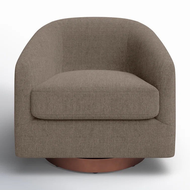 Bennett Upholstered Swivel Barrel Chair