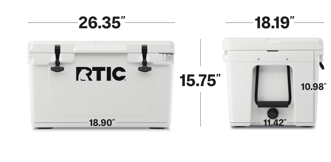 45-52-65 QT Ultra-Tough Cooler Hard Insulated Portable Ice Chest Box for Beach, Drink, Beverage, Camping, Picnic, Fishing, Boat, Barbecue