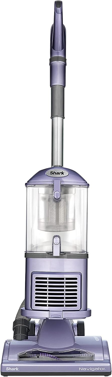 Shark Upright Vacuum, Navigator Lift-Away with Swivel Steering, HEPA Filter, XL Dust Cup, Pet Power, Dusting Brush, and Crevice Tool, Perfect for Pet Hair, White/Silver, NV356E