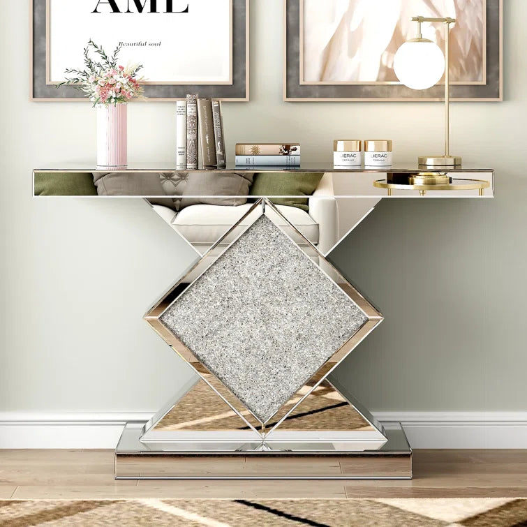 Amla 47.2" Console Table and Mirror Set