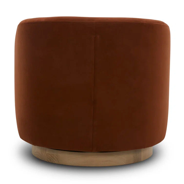 Bennett Upholstered Swivel Barrel Chair