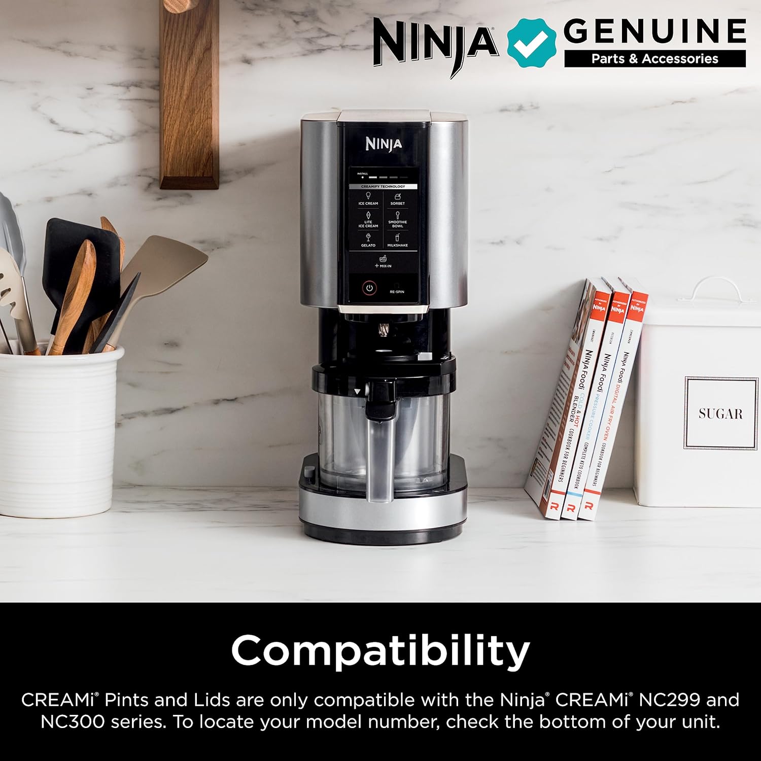 Ninja CREAMi Deluxe Ice Cream & Frozen Treat Maker for Ice Cream, Sorbet, Milkshakes, Frozen Yogurt, & More, 11-in-1, XL Capacity, Silver, Includes (2) Family-Sized 24 oz. Tubs, NC501