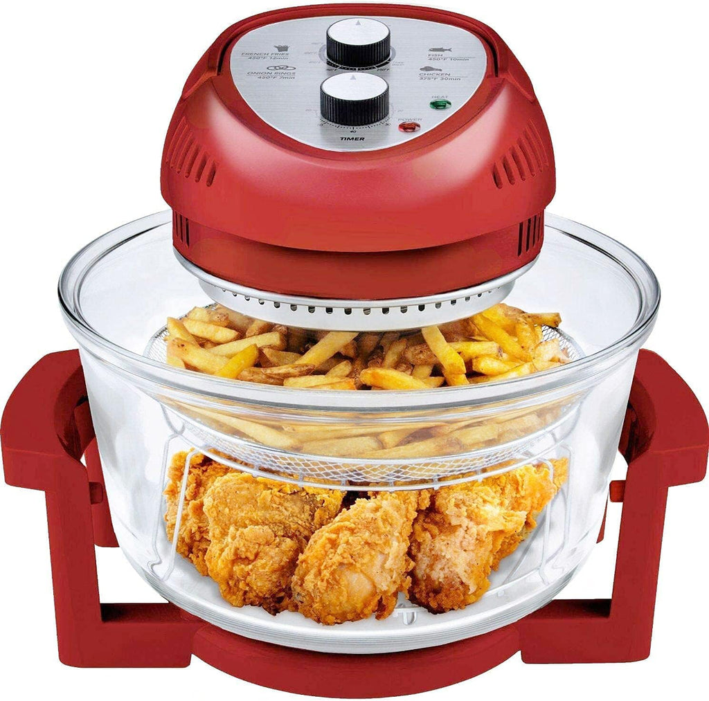 Large Air Fryer Oven – Large Halogen Oven Cooker with 50+ Air Fryers Recipe Book for Quick + Easy Meals for Entire Family, AirFryer Oven Makes Healthier Crispy Foods