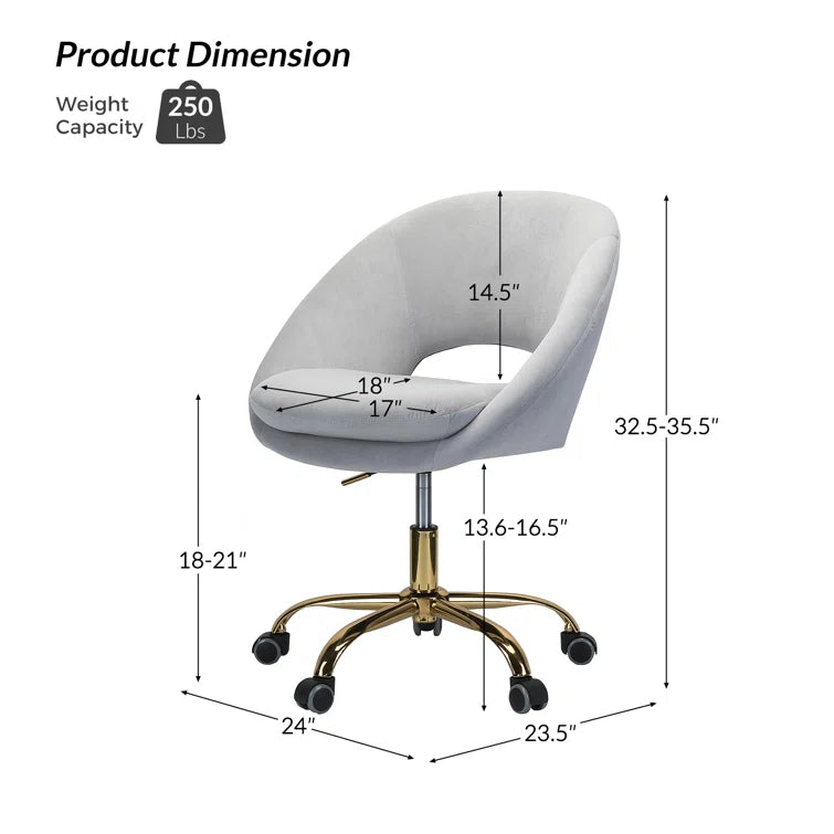Lourdes Task Chair with Ergonomic Design