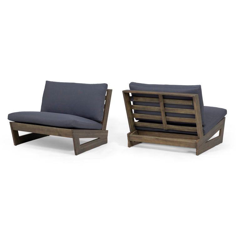 Louise Patio Chair with Cushions (Set of 2)