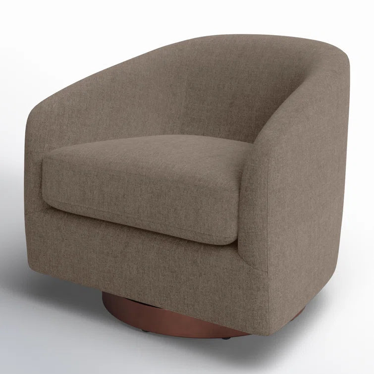 Bennett Upholstered Swivel Barrel Chair