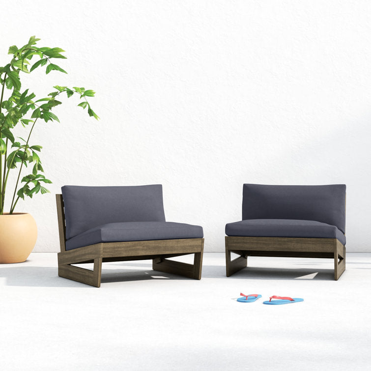 Louise Patio Chair with Cushions (Set of 2)
