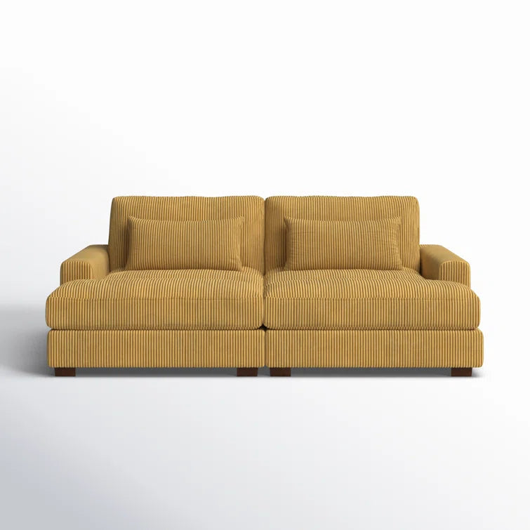 Mordecai 90'' Corduroy Sleeper Sofa