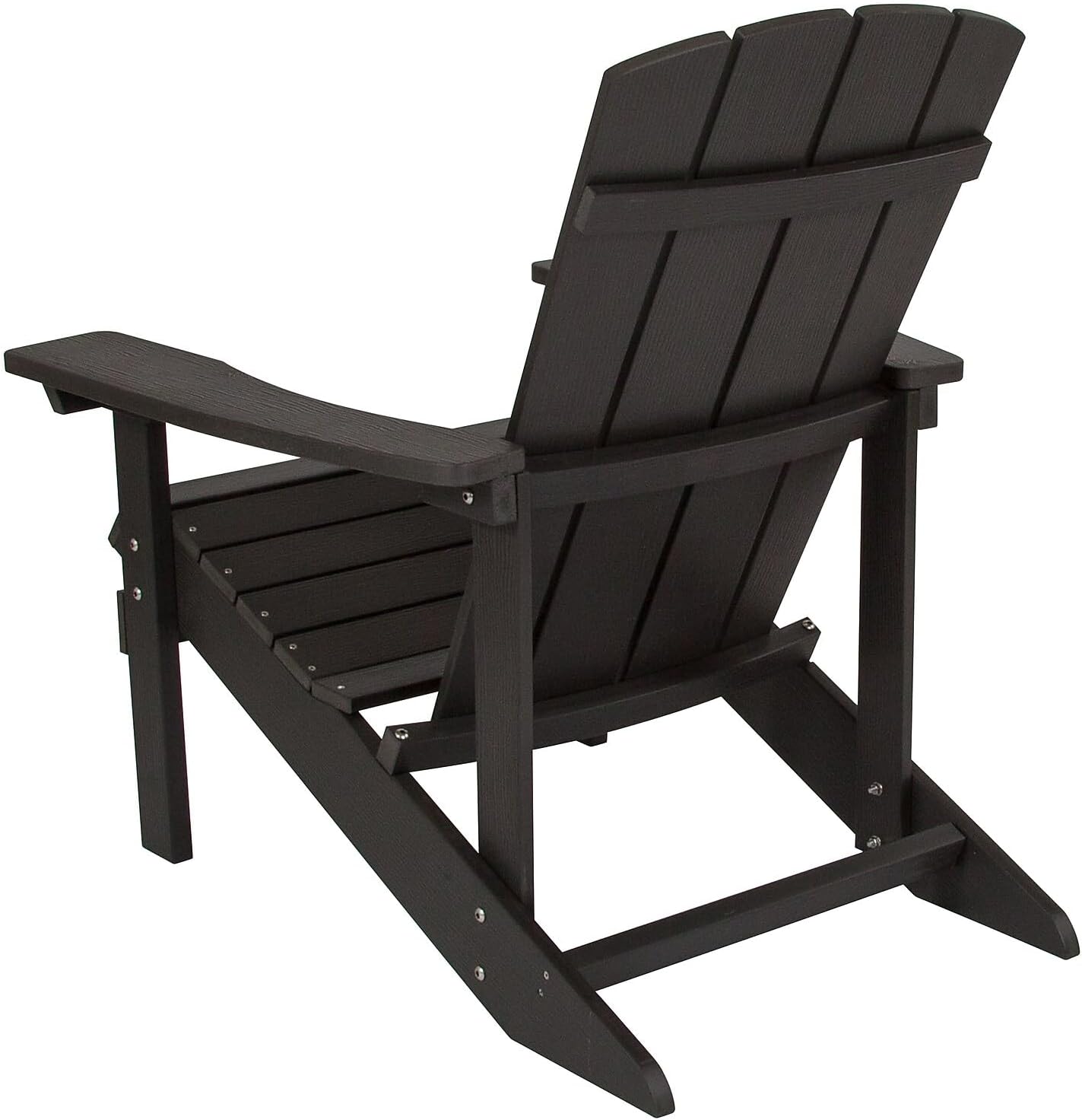 Flash Furniture Charlestown Commercial Grade Indoor/Outdoor Adirondack Chair, Weather Resistant Durable Poly Resin Deck and Patio Seating, Green