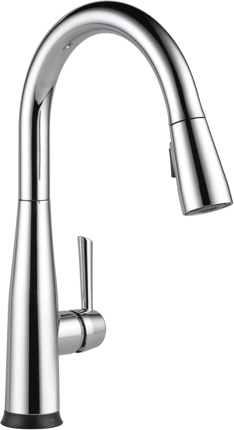 Delta Essa Touchless Kitchen Faucet with Touch Technology, Brushed Nickel Kitchen Sink Faucet with Pull Down Sprayer, Single Hole, Arctic Stainless 9113TL-AR-DST