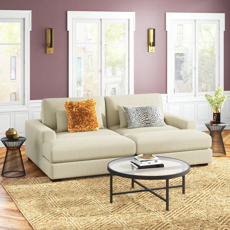 Mordecai 90'' Corduroy Sleeper Sofa