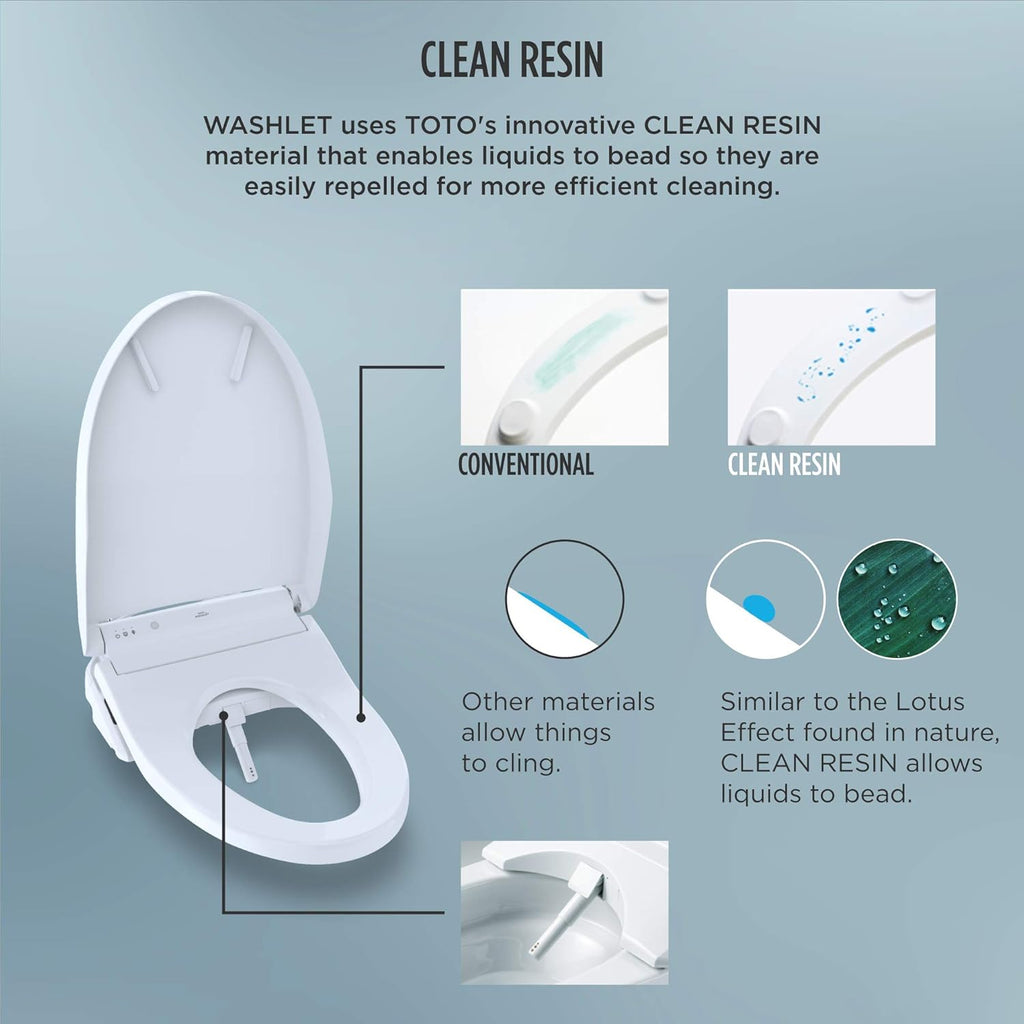 TOTO SW3084#12 WASHLET C5 Electronic Bidet Toilet Seat with PREMIST and EWATER+ Wand Cleaning, Elongated, Plastic, Sedona Beige
