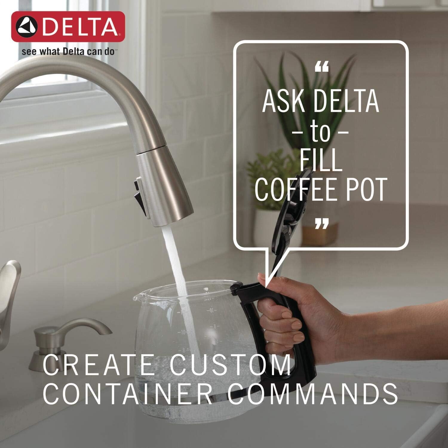 Delta Essa Touchless Kitchen Faucet with Touch Technology, Brushed Nickel Kitchen Sink Faucet with Pull Down Sprayer, Single Hole, Arctic Stainless 9113TL-AR-DST