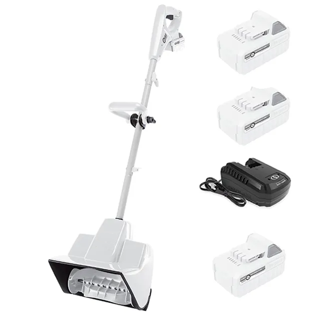 24V Cordless Rechargeable 11" Snow Thrower & Cover