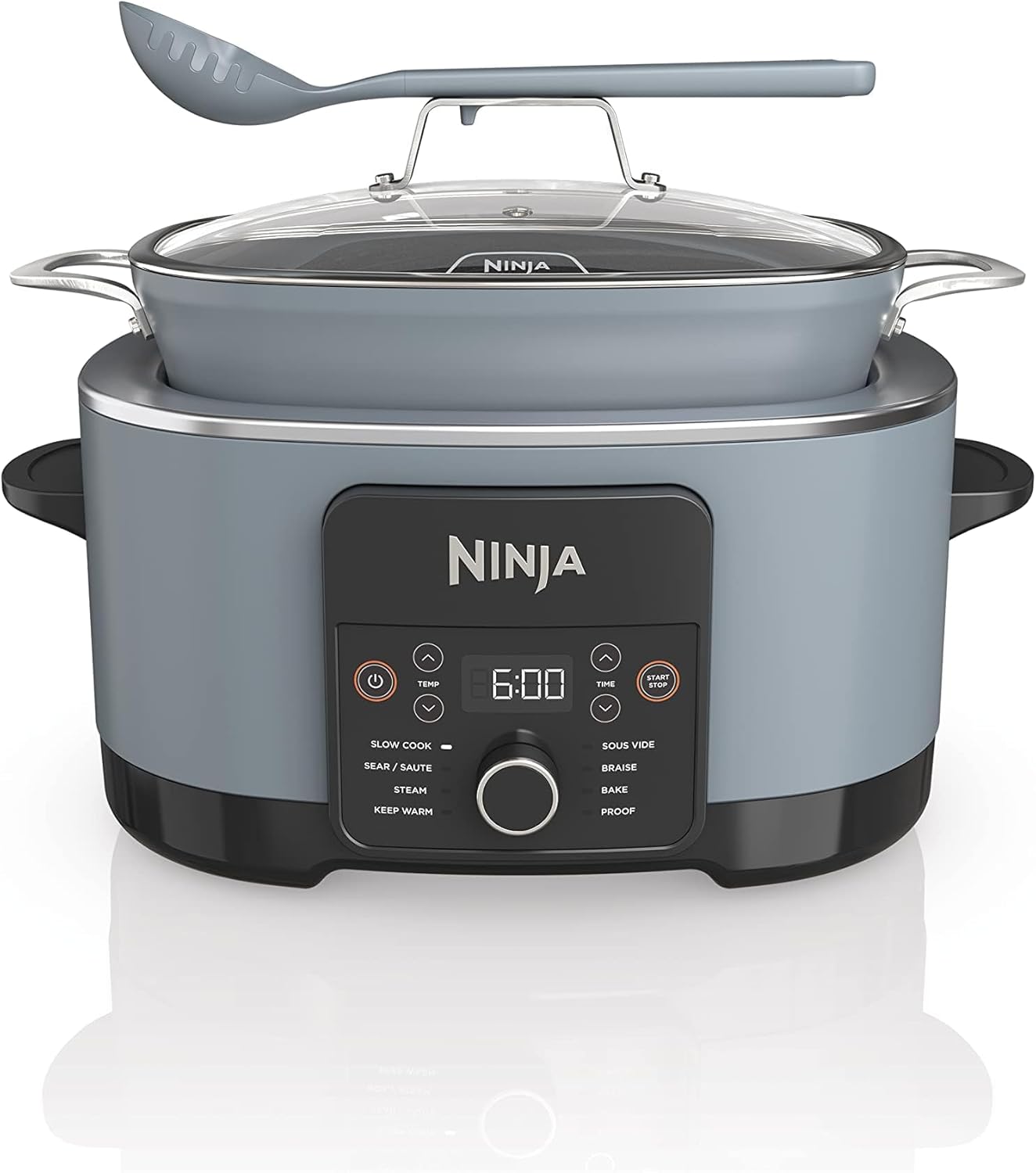 Ninja MC1010 Foodi PossibleCooker PLUS - Sous Vide & Proof 6-in-1 Multi-Cooker, with 8.5 Quarts, Slow Cooker, Dutch Oven & More, Glass Lid & Integrated Spoon, Nonstick, Oven Safe Pot to 500°F, Black