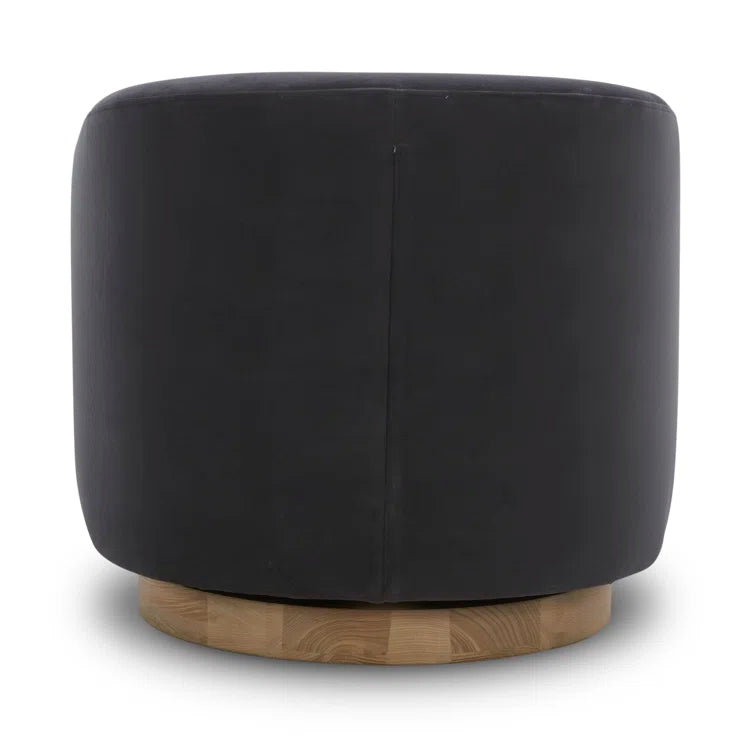 Bennett Upholstered Swivel Barrel Chair