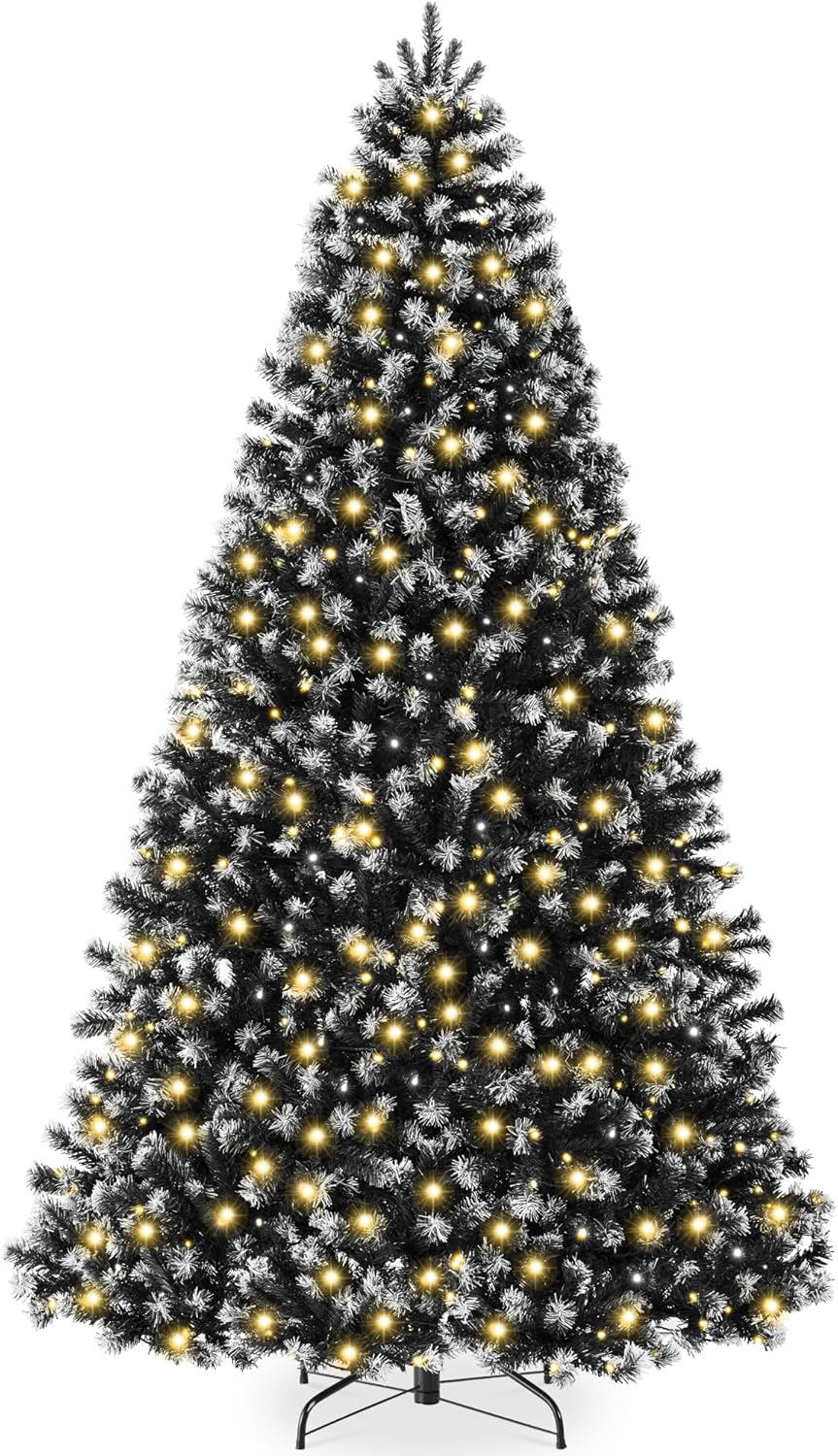 Best Choice Products Artificial Christmas Tree, 6ft Premium Pre-Lit Realistic Spruce Holiday Décor w/Dense Branches, Metal Base - Green Spruce