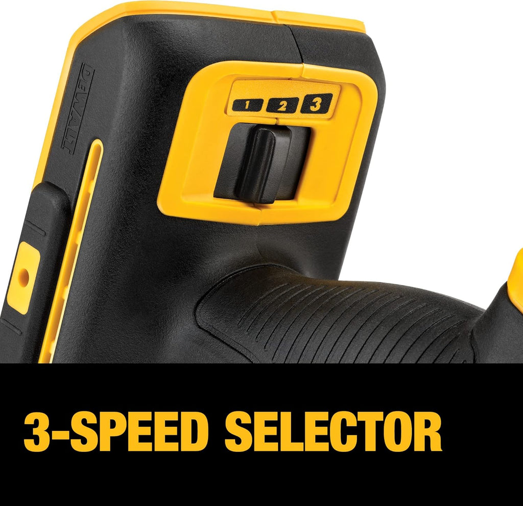 DEWALT 20V MAX XR Oscillating Tool Kit, 3 Speed, With Blades, Battery and Charger Included (DCS356C1)