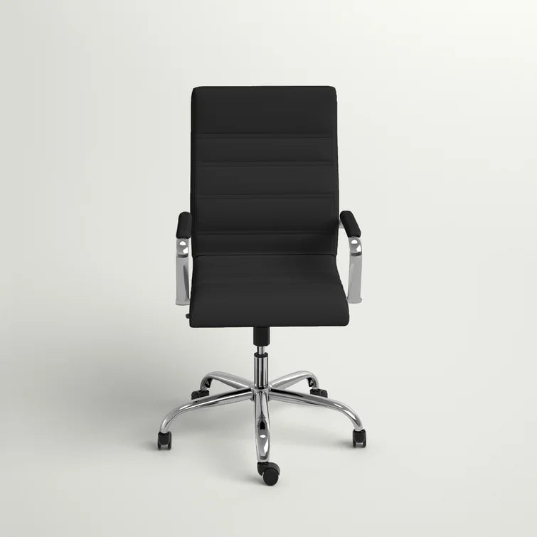 High Back Executive Swivel Office Chair with Metal Frame and Arms