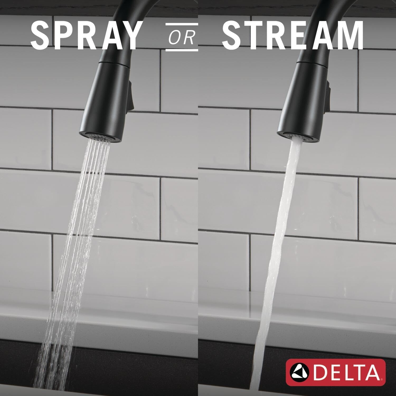 Delta Essa Touchless Kitchen Faucet with Touch Technology, Brushed Nickel Kitchen Sink Faucet with Pull Down Sprayer, Single Hole, Arctic Stainless 9113TL-AR-DST