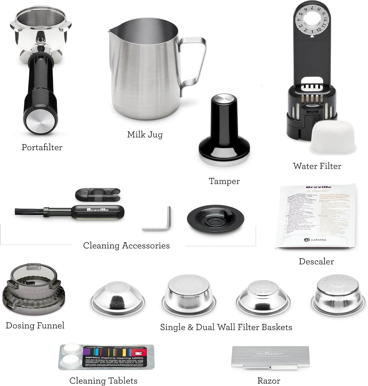 Breville Barista Express Espresso Machine BES870XL, Brushed Stainless Steel
