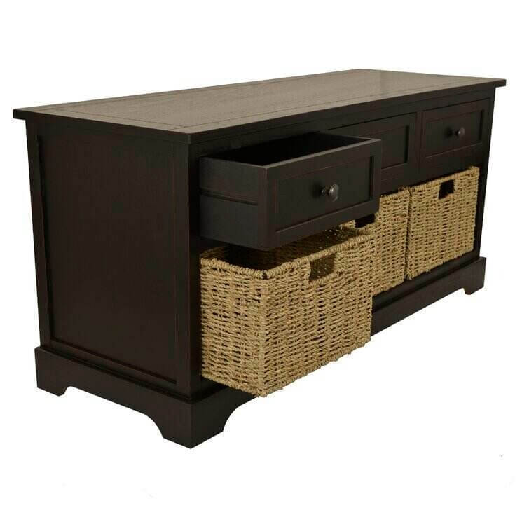Kaler Drawers Storage Bench