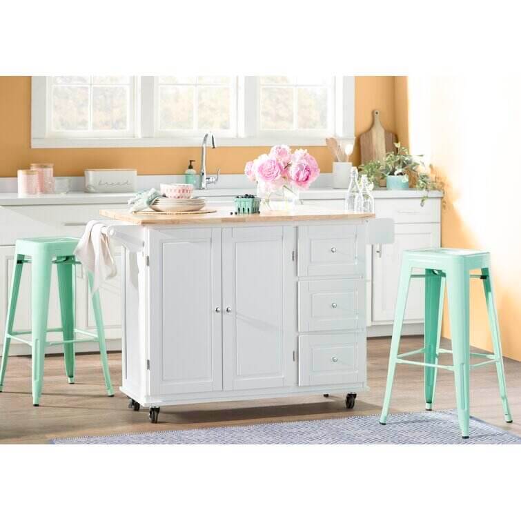 Hardy Solid Wood Kitchen Cart