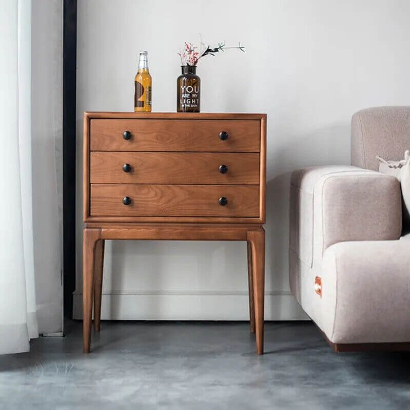 Tanic Mid Century Modern Chest Cabinet with Storage