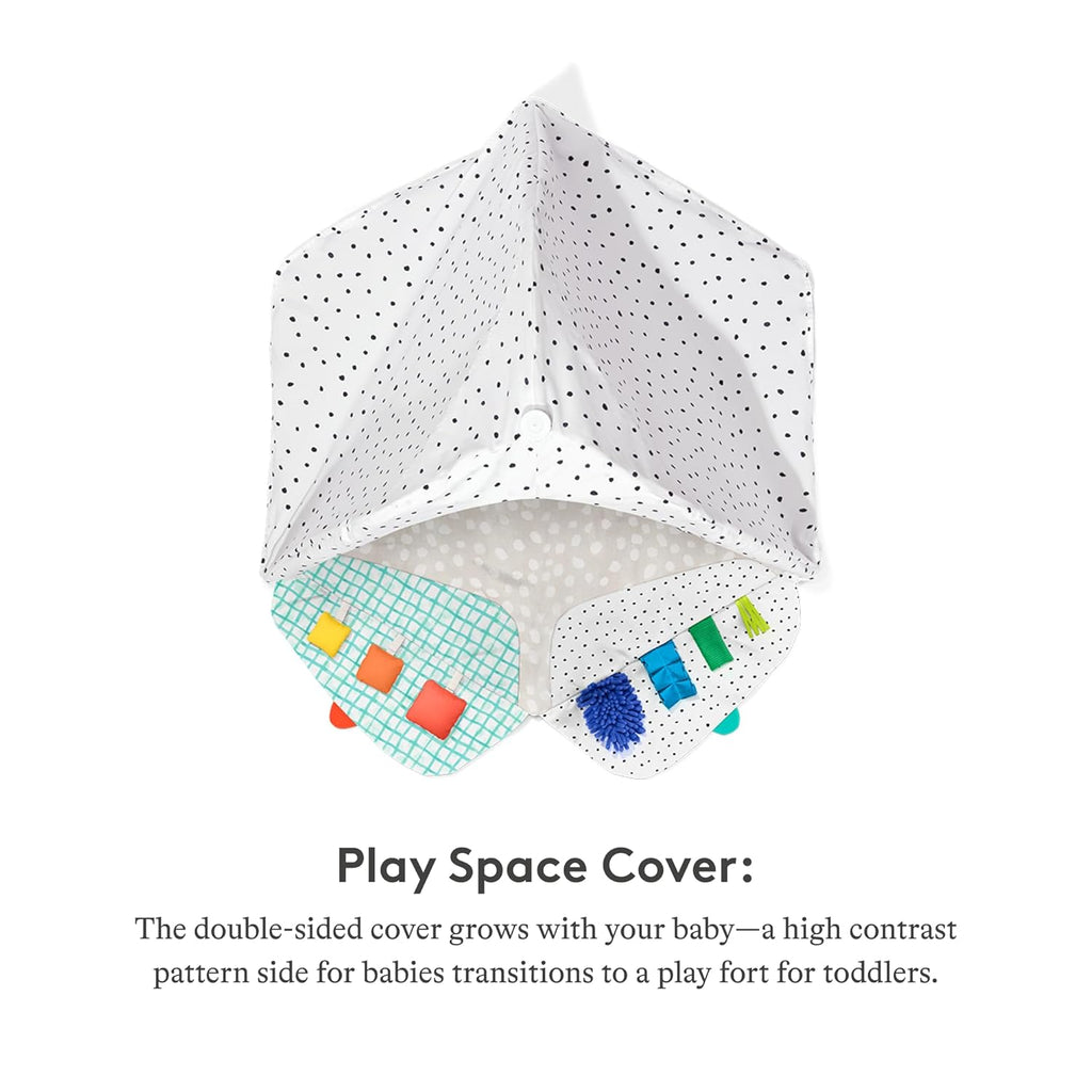The Play Gym and Sensory Strands Bundle by Lovevery, Stage-Based Developmental Activity Gym for a Whole Year of Play Baby to Toddler Including Play Guide, Ages 0+ Months