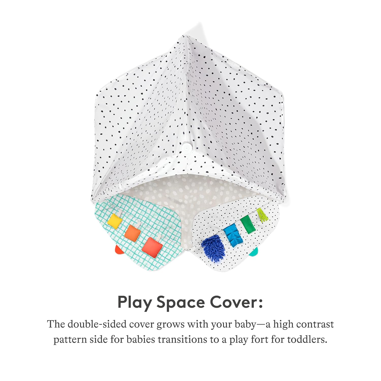 The Play Gym and Sensory Strands Bundle by Lovevery, Stage-Based Developmental Activity Gym for a Whole Year of Play Baby to Toddler Including Play Guide, Ages 0+ Months