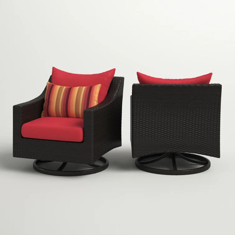 Fionnula Swivel Patio Chair with Cushions