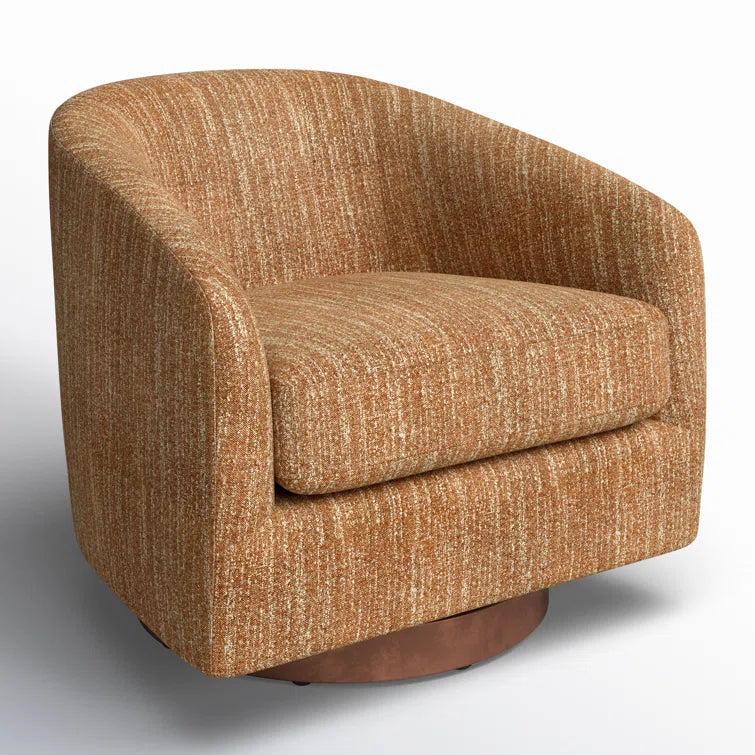 Bennett Upholstered Swivel Barrel Chair