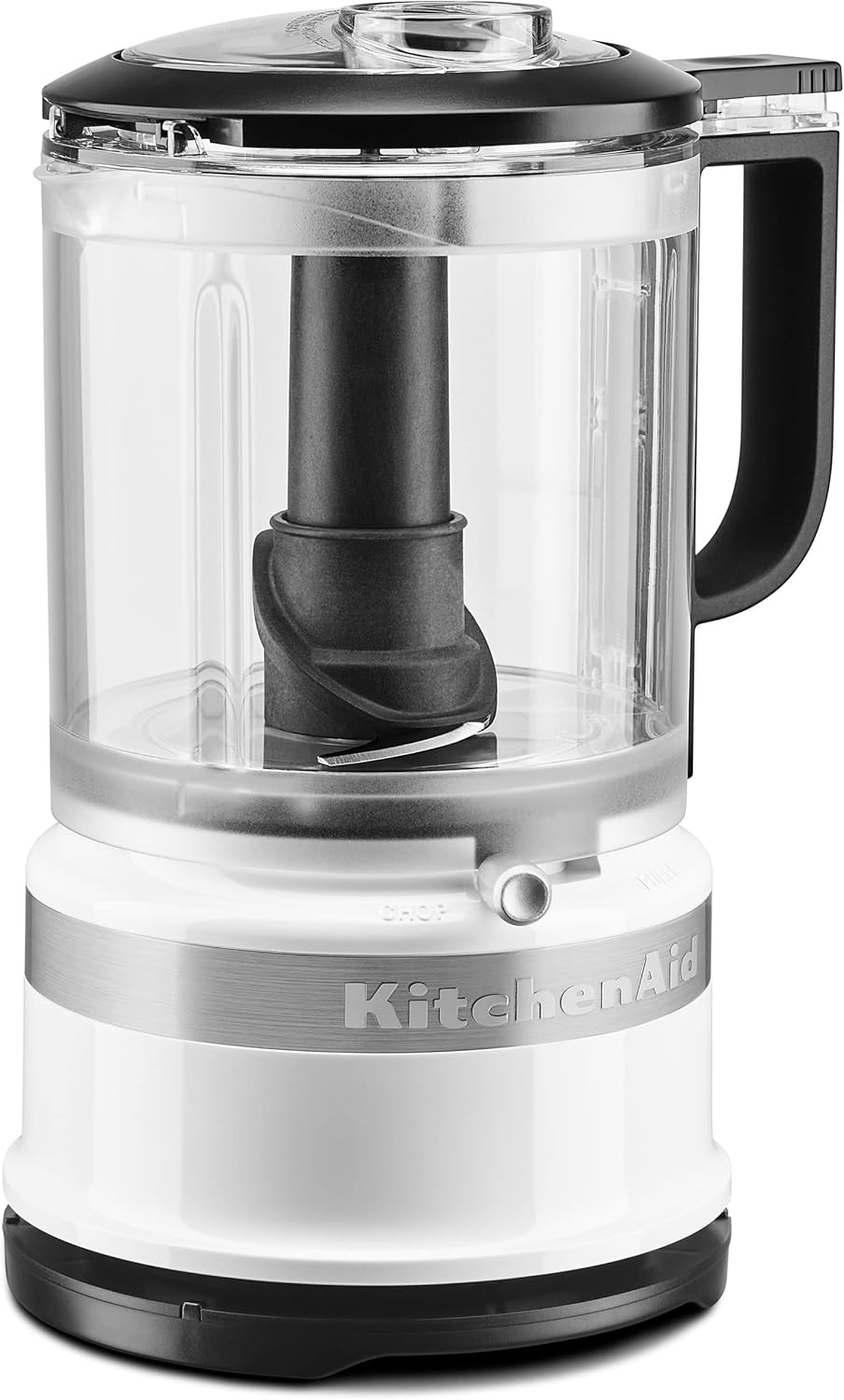 KitchenAid Classic Series 4.5 Quart Tilt-Head Stand Mixer K45SS, White & 5 Cup Food Chopper - KFC0516, Contour Silver