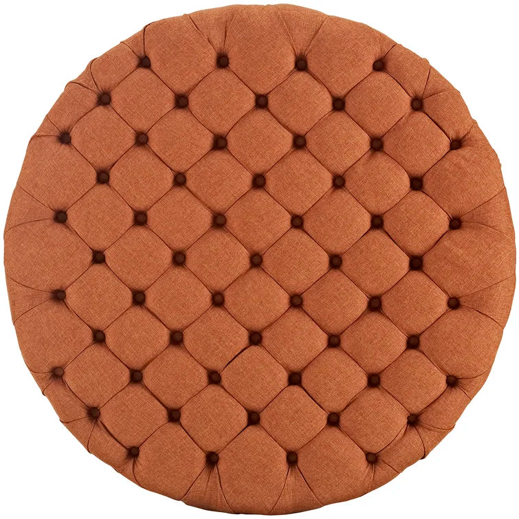 Modway Copper Grove Harrison Blue Amour Fabric Ottoman
