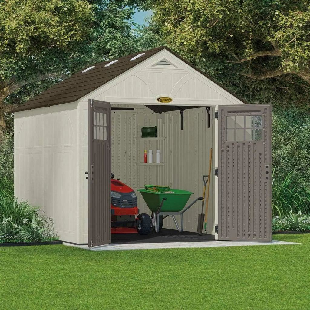 Suncast Tremont 8 ft. W x 7 ft. D Resin Storage Shed