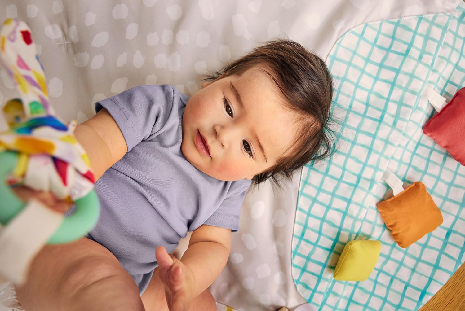 The Play Gym and Sensory Strands Bundle by Lovevery, Stage-Based Developmental Activity Gym for a Whole Year of Play Baby to Toddler Including Play Guide, Ages 0+ Months