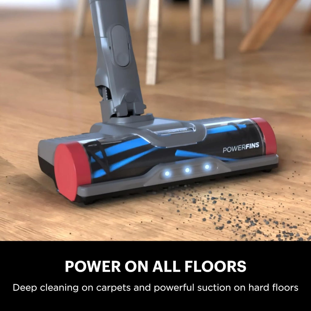 Shark Pet Cordless Stick Vacuum with XL Dust Cup, LED Headlights, Removable Handheld Vac, Crevice Tool, Portable Vacuum for Household Pet Hair, Carpet and Hard Floors, 40min Runtime, Grey, IX141