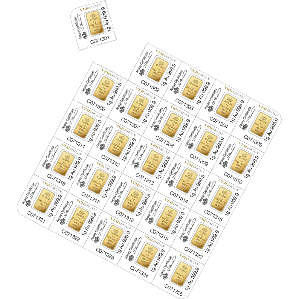 Fortuna Gold Minted Bar - MULTIGRAM+25