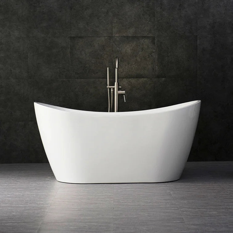 59" x 29" Freestanding Soaking Acrylic Bathtub