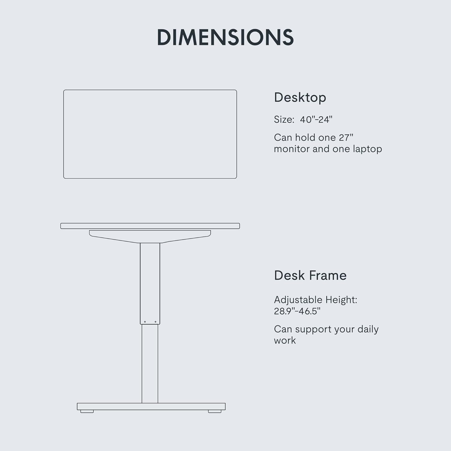 FLEXISPOT EN1 One-Piece Standing Desk 55 x 28 Inch Electric Adjustable Height Desk for Home Office and Computer Workstation (White Frame + 55" Maple Top, 2 Packages)