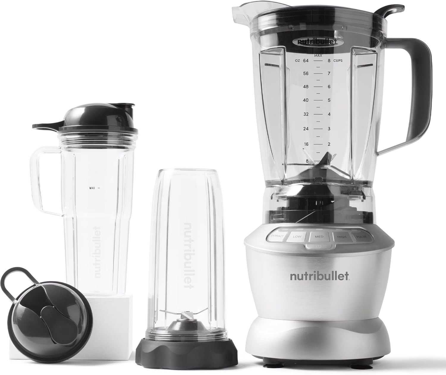 NutriBullet ZNBF30500Z Blender Combo 1200 Watt, 1200W, Dark Gray
