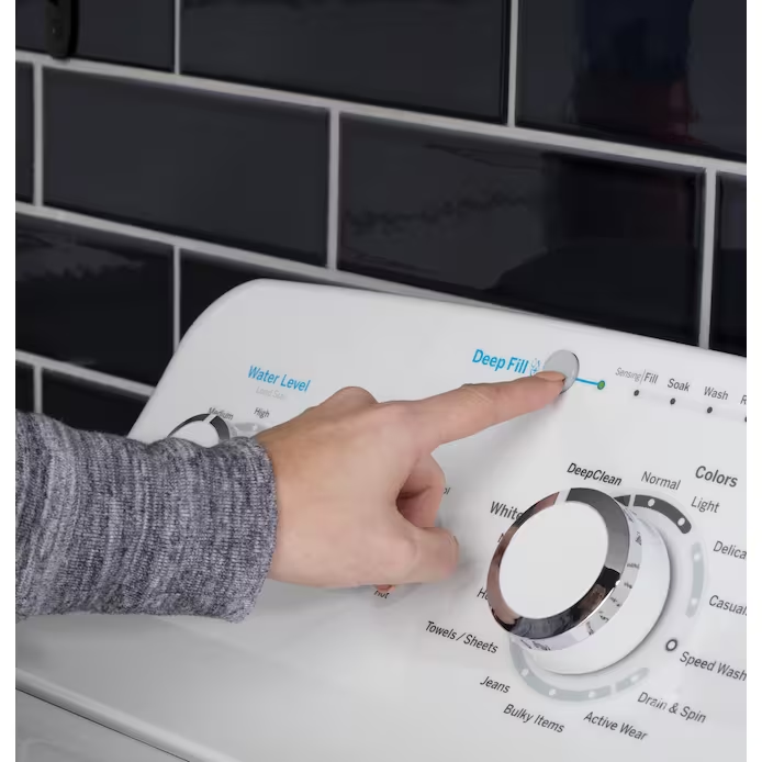 GE Appliances Washer & Dryer Set with 4.5 Cubic Feet Top Load Washer and 7.2 Cubic Feet Electric Dryer