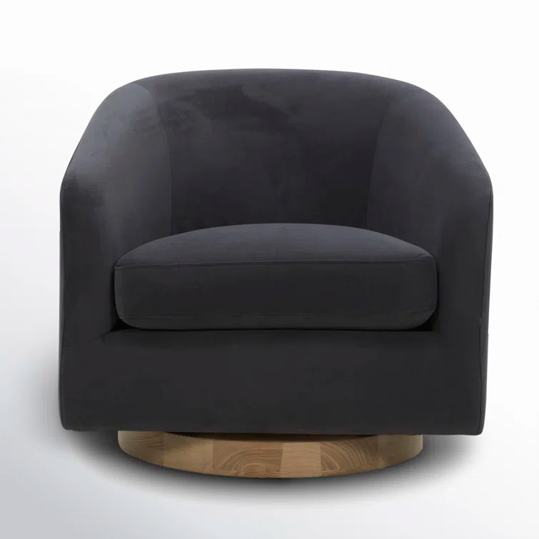 Bennett Upholstered Swivel Barrel Chair